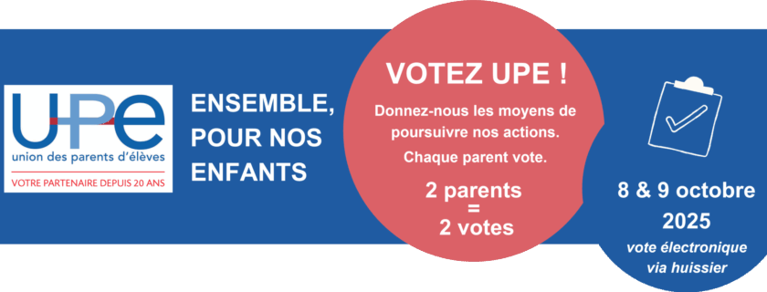 Votez UPE les 8 et 9 octobre prochains !